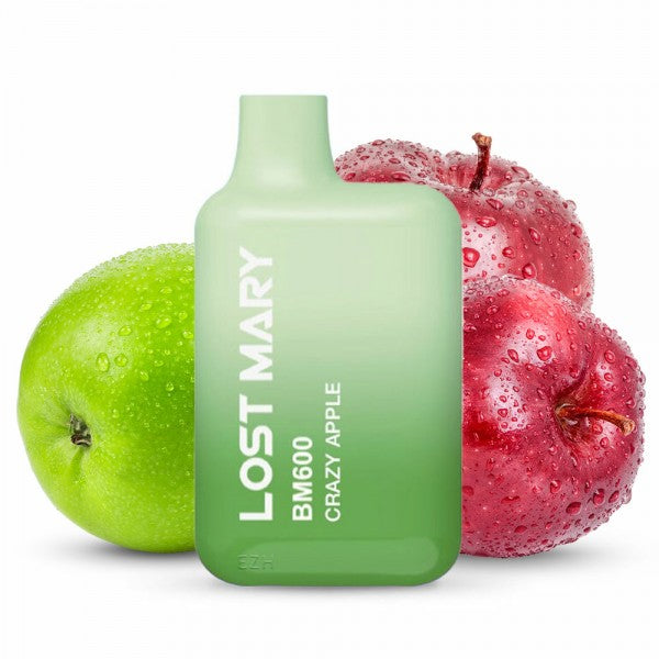 Lost Mary BM600 Crazy Apple by Elfbar – Einweg E-Zigarette mit grünen und roten Äpfeln