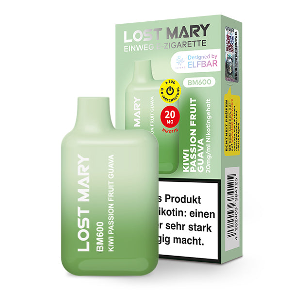 Lost Mary BM600 Kiwi Passion Fruit Guava 10er Pack by Elfbar – Kiwi Maracuja Guave Großhandel ArBo