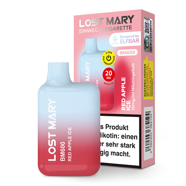 Lost Mary BM600 Red Apple Ice 10er Pack by Elfbar – roter Apfel Eis Einweg E-Zigarette Großhandel ArBo