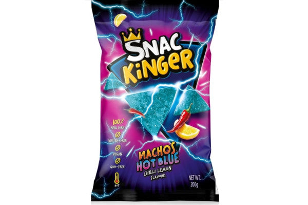 SnacKinger Nacho Chips Hot Blue 12x200g