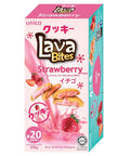 Unico Lava Bites Strawberry 200g – 20 Erdbeer Lava Cookies halal einzeln verpackt