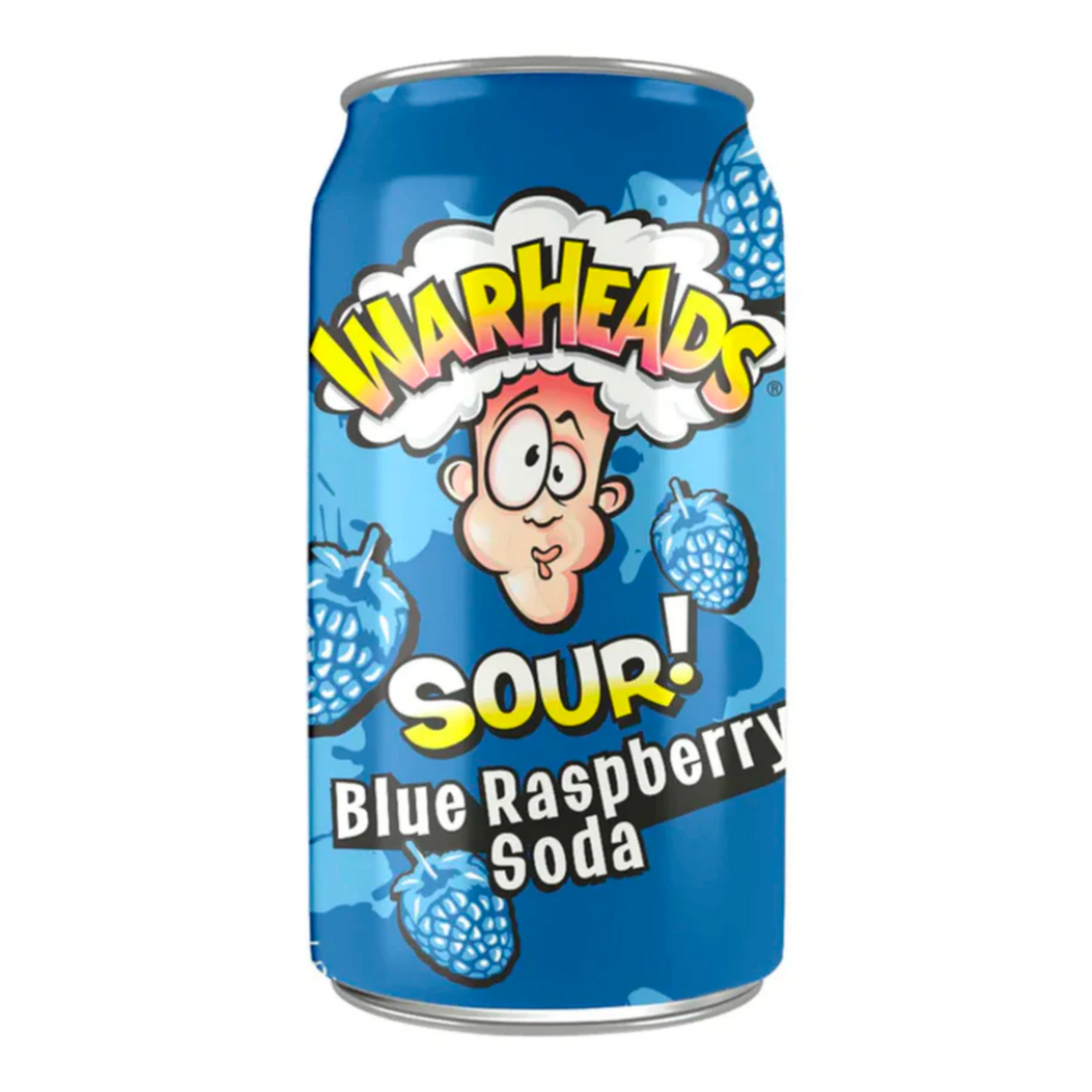 Warheads - Sour Blue Raspberry Soda 355ml - 12er Pack