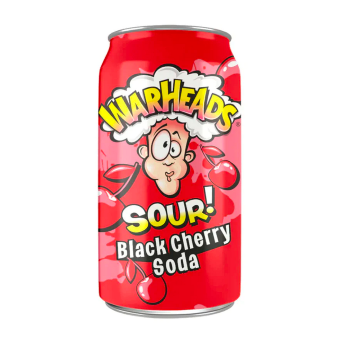 Warheads - Sour Black Cherry Soda 355ml - 12er Pack