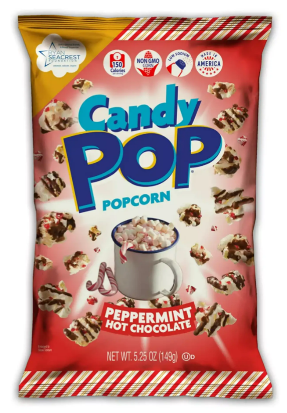 Candy Pop Popcorn Hot Chocolate Peppermint 12x 149g